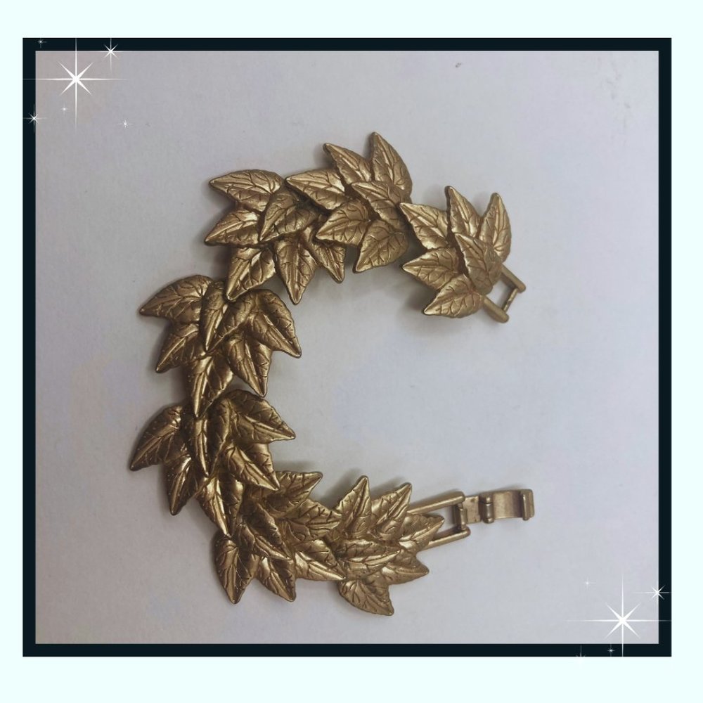 Gold Maple Leaf Bracelet